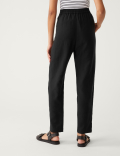 Lyocell Rich Tapered Ankle Grazer Trousers