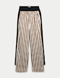 2 Pack Pure Cotton Poplin Straight Leg Trousers