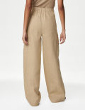 Pure Linen Cargo Trousers