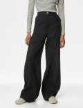 Pure Linen Cargo Trousers