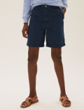 Pure Cotton Long Chino Shorts
