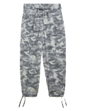 Tencel&trade; Rich Cargo Tapered Cropped Trousers