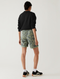 Lyocell Rich Cargo Camo Shorts