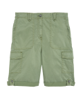 Lyocell Rich Cargo Tea Dyed Shorts