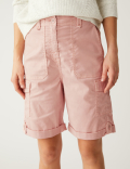 Lyocell Rich Cargo Tea Dyed Shorts