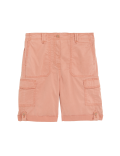 Lyocell Rich Cargo Tea Dyed Shorts