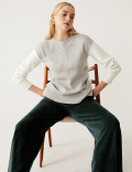 Jersey Cord Wide Leg Ankle Grazer Trousers