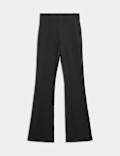 Jersey Elasticated Waist Flared Trousers