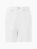 Denim Mom High Waisted Shorts
