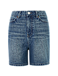 Denim Mom High Waisted Shorts