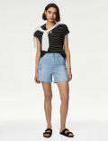 Denim Cargo Shorts