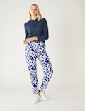 Jersey Printed Tapered Trousers