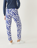 Jersey Printed Tapered Trousers