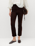Cord Flare Cropped Trousers
