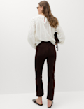 Cord Flare Cropped Trousers