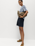 Cotton Rich High Waisted Chino Shorts