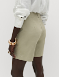 Cotton Rich High Waisted Chino Shorts