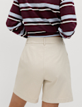 Cotton Rich High Waisted Chino Shorts