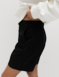 Cotton Rich High Waisted Chino Shorts