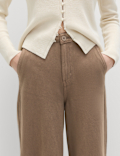Pure Cotton Palazzo Trousers