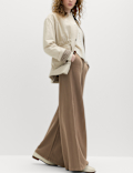Pure Cotton Palazzo Trousers