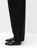 Pure Cotton Cargo Barrel Leg Trousers
