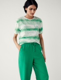 Linen Rich Tapered Trousers