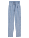 Linen Rich Tapered Trousers