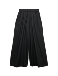 Pure Cotton Cropped Palazzo Trousers