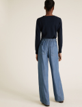 Tencel™ Denim High Waisted  Wide Leg Jean