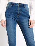 Mid Rise Cropped Super Skinny Leg Jeans