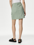 Cotton Rich Mini Utility Skirt