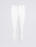 Mid Rise Super Skinny Leg Cropped Jeans