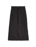 Pure Cotton Maxi Utility Skirt