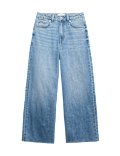 High Waisted Wide Leg Cropped Jeans