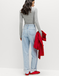 Boyfriend Mid Rise Ankle Grazer Jeans