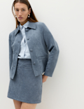 Suedette Mini A-Line Skirt