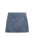 Suedette Mini A-Line Skirt
