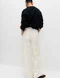 Cotton Rich Cargo Wide Leg Trousers
