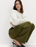 Lyocell Rich Cargo Wide Leg Trousers