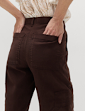 Lyocell Rich Cargo Wide Leg Trousers