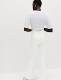 Pure Cotton Seam Detail Flared Joggers