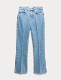 High Waisted Kickflare Cropped Jeans