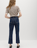 High Waisted Kickflare Cropped Jeans