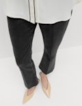 High Waisted Kickflare Cropped Jeans