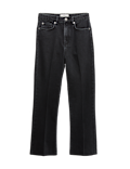 High Waisted Kickflare Cropped Jeans
