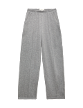 Pure Cotton Pintuck Barrel Leg Joggers
