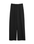 Pure Cotton Elasticated Waist Carrot Leg Trousers