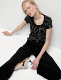 Cord Wide Leg Trousers
