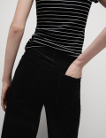 Cord Wide Leg Trousers